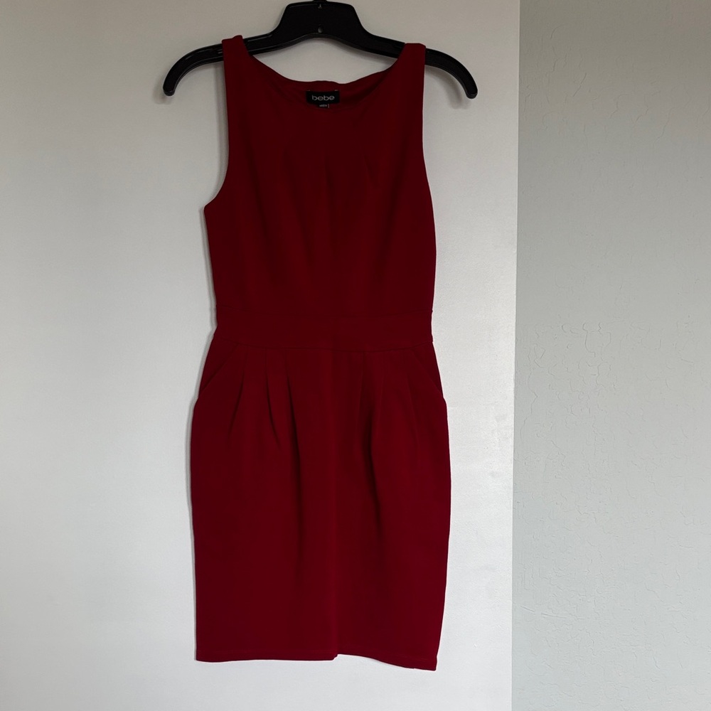 bebe Elegant Red Mini Dress